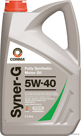 Моторное масло COMMA XFG5L X-FLOW TYPE G 5W-40 5л, фото 2