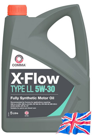 Моторное масло COMMA XFLL5L X-FLOW TYPE LL 5W-30 5л, фото 2