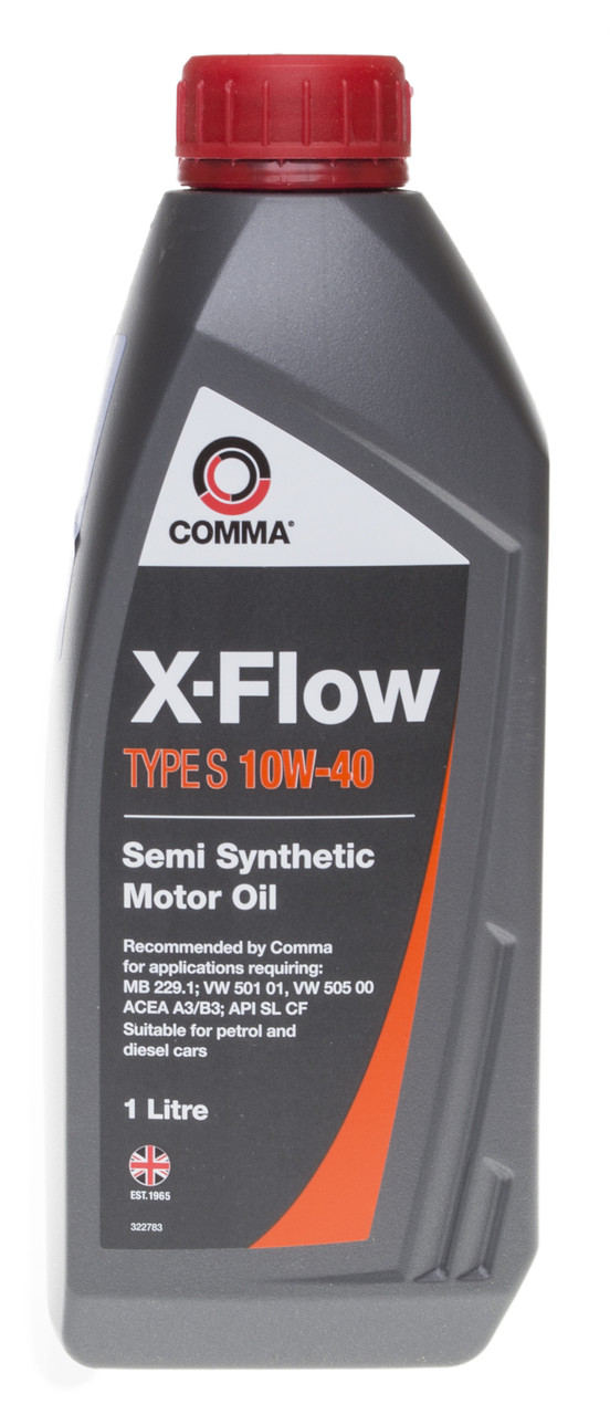 Моторное масло COMMA XFS1L X-FLOW TYPE S 10W-40 1л
