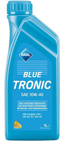 Моторное масло ARAL 156ED1 Blue Tronic 10W-40 1л, фото 2