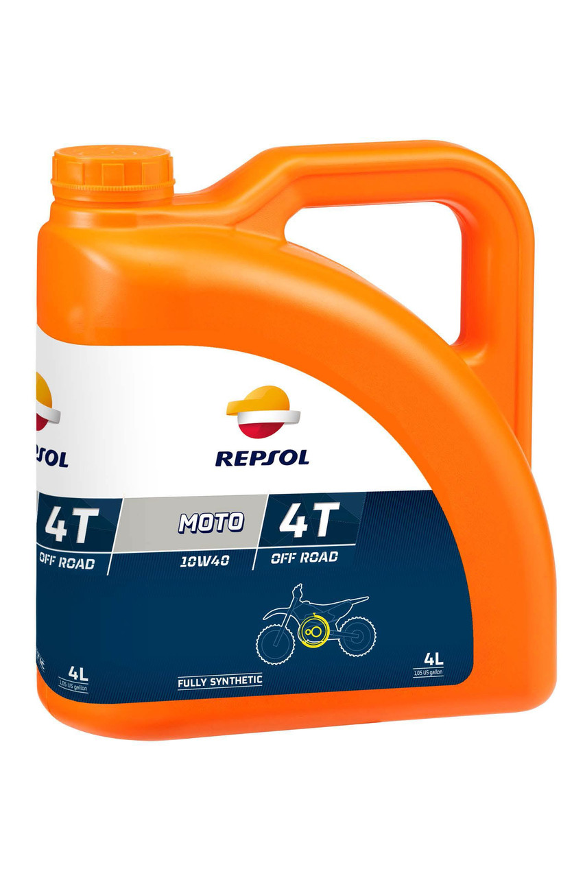 Масло моторное, 10W40 MOTO OFF ROAD 4T, 4 л. Repsol