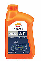 Масло моторное, 5W40 MOTO SCOOTER 4T, 1 л. Repsol