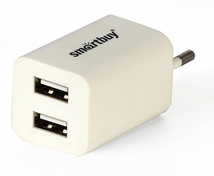 Сетевое зарядное устройство SmartBuy TRAVELER 2A, 2xUSB, чёрный
