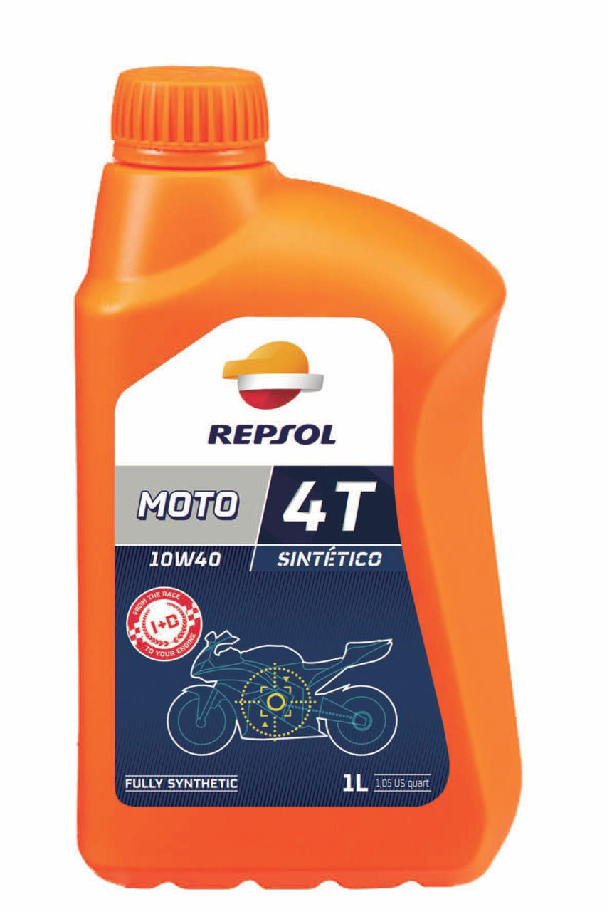 Масло моторное, 10W40 MOTO SINTETICO, 1 л. Repsol