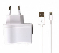 Сетевое зарядное устройство SmartBuy ONE 1A, USB, кабель iPhone 5/6 8pin, белый