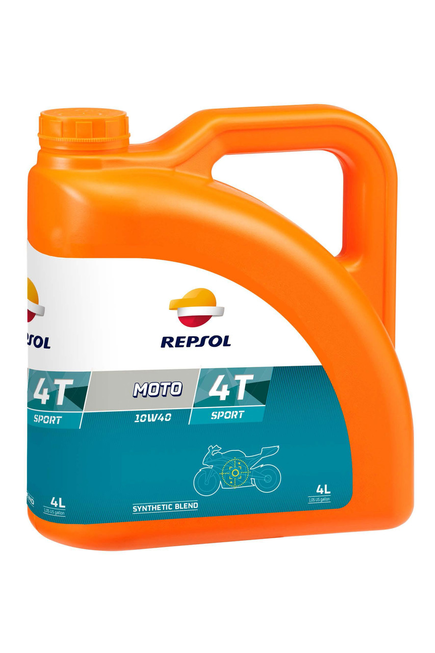 Масло моторное, 10W40 MOTO SPORT 4T, 4 л. Repsol