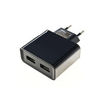 Сетевое зарядное устройство SmartBuy NOVA 3A, 2xUSB, чёрный
