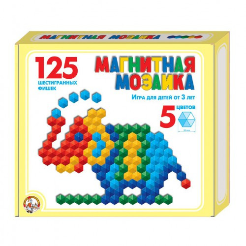 Мозаика магнитная 125 эл.