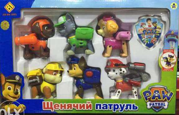 Набор "Щенячий (Paw patrol) патруль"  6  героев.