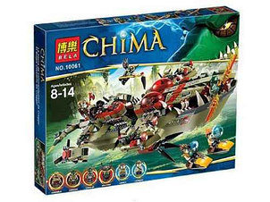 Конструктор аналог LEGO Chima/Чима 70006 Bela "Флагманский корабль Краггера" 609 деталей арт.10061