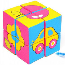 Игрушка кубики "Собери картинку" (Предметы), 8 кубиков размером 5х5см