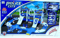 ИГРОВОЙ НАБОР POLICE CITY АРТ.P3588 ИЗ СЕРИИ My First Racing Set ПАРКОВКА С 2-МЯ СПУСКАМИ И