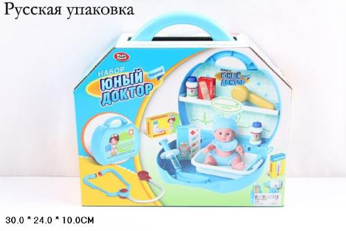 ИГРОВОЙ НАБОР ЮНЫЙ ДОКТОР PLAY SMART АРТ.2589 В ЧЕМОДАНЕ 19 ПРЕДМЕТОВ - фото 1 - id-p55504777