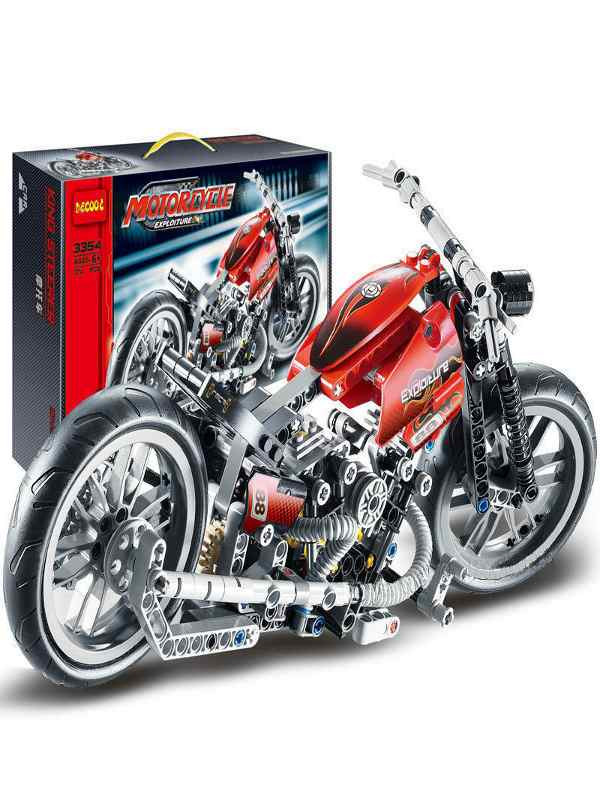 КОНСТРУКТОР DECOOL 3354 Мотоцикл 374 дет. аналог Лего Техник (LEGO Technic) - фото 1 - id-p55504884