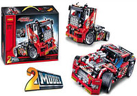 КОНСТРУКТОР DECOOL 3360 Гоночный грузовик 2 в 1 608 дет. аналог Лего Техник (LEGO Technic 42041) v