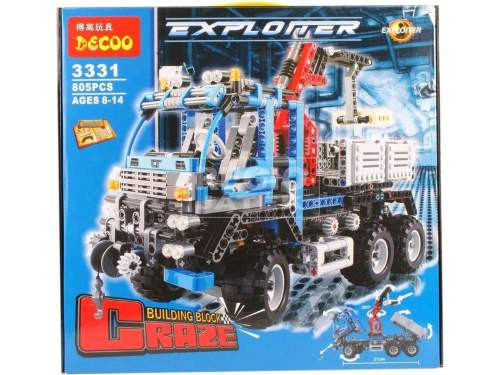 Конструктор Decool 3331 Тягач Вездеход 805 деталей аналог Лего Техник (LEGO Technic 8273)