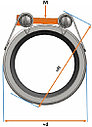 Муфта UNI-FLEX. Условный диаметр соединяемых труб до 2000 мм., фото 3