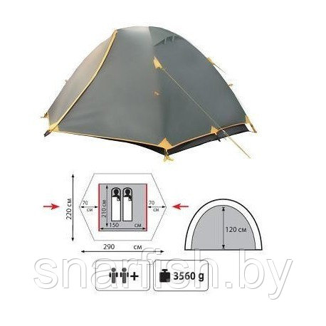 Палатка Tramp Nishe 2 - фото 1 - id-p55517968