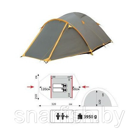 Палатка Tramp Lair 2 - фото 1 - id-p55518154