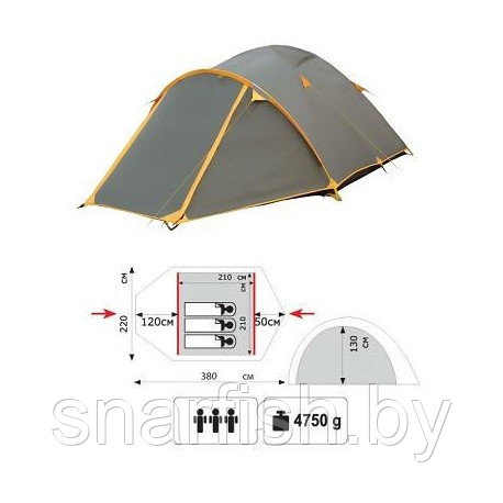 Палатка Tramp Lair 3 - фото 1 - id-p55518163