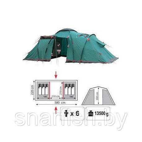 Палатка Tramp Brest 6 - фото 1 - id-p55518627