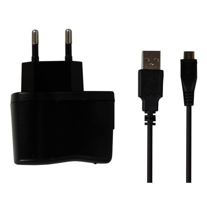 Сетевое зарядное устройство SmartBuy ONE 1A, USB, кабель miniUSB, чёрный - фото 1 - id-p55526993
