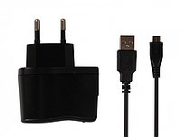 Сетевое зарядное устройство SmartBuy ONE 1A, USB, кабель microUSB, чёрный