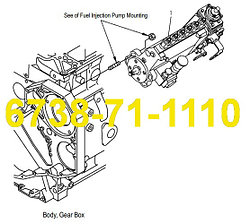 Топливный насос (ТНВД) экскаватора KOMATSU PC200/210LC-7