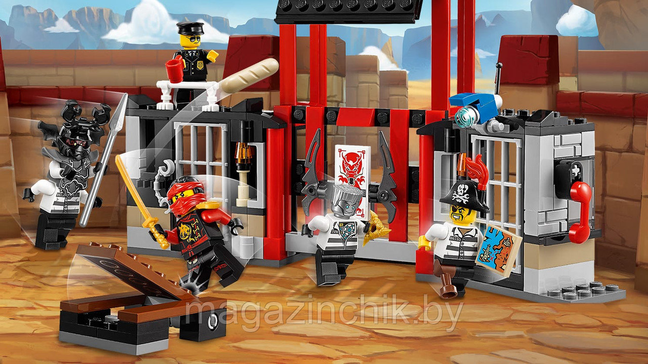 Конструктор Bela Ниндзяго Ninjago Побег из тюрьмы Криптариум 10522, 241 дет, аналог Лего Ниндзяго (LEGO) 70591 - фото 6 - id-p55560493