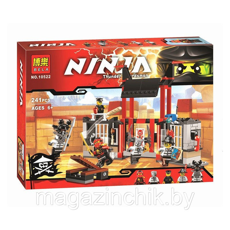 Конструктор Bela Ниндзяго Ninjago Побег из тюрьмы Криптариум 10522, 241 дет, аналог Лего Ниндзяго (LEGO) 70591 - фото 4 - id-p55560493