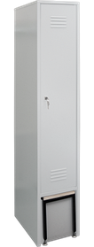 Шкаф гардеробный (для одежды) металлический (ШМГвЛ-1-400)