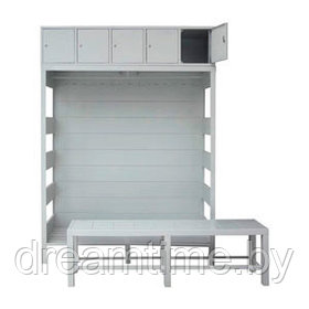 Шкаф гардеробный (для одежды) металлический (ШМГ ОТ-5)