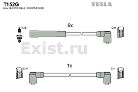 Высоковольтные провода TESLA Ford Scorpio 2.4i, 2.9i 87- универс.наконечник