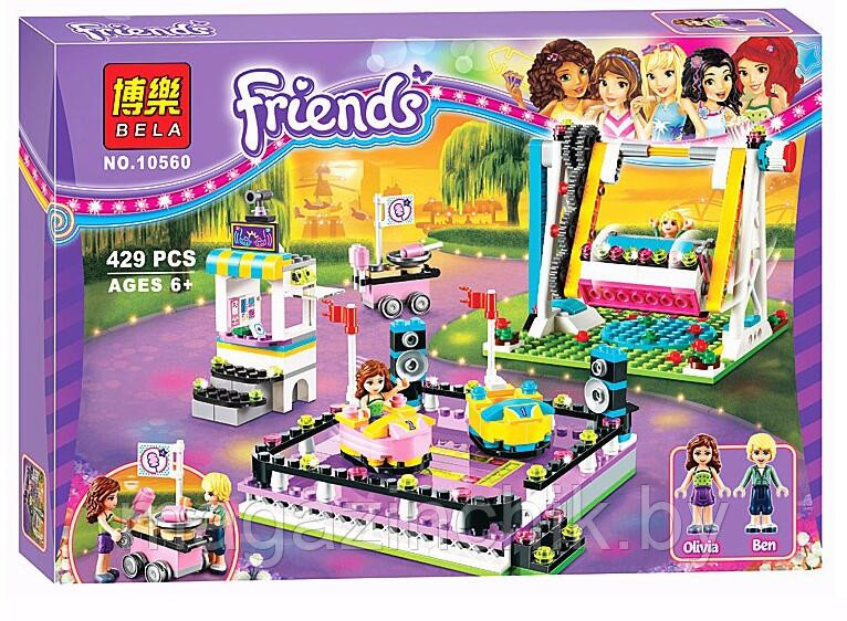 Конструктор 10560  Bela Friends Парк развлечений: аттракцион Автодром, 429 дет., аналог LEGO Friends 41133