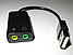USB адаптер для наушников с микрофоном Orient AU-01S (внешняя аудиокарта), фото 2