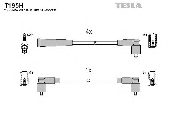 Высоковольтные провода TESLA Skoda Felicia 1.3i 94- - фото 1 - id-p55713378