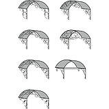  Козырек входной    КС-24 Кованный козырек из поликарбоната, фото 7