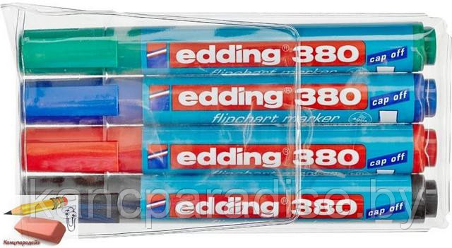 Набор маркеров Edding 380, 4 цвета