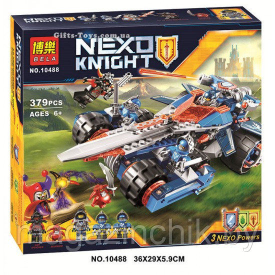 Конструктор Nexo Knights Нексо Рыцари 10488 Устрашающий разрушитель Клэя, 379 дет., аналог LEGO 70315
