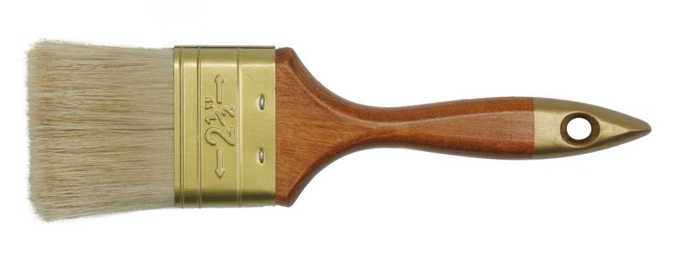 Кисть флейцевая VOREL PROFI 36 мм деревянная ручка, фото 2