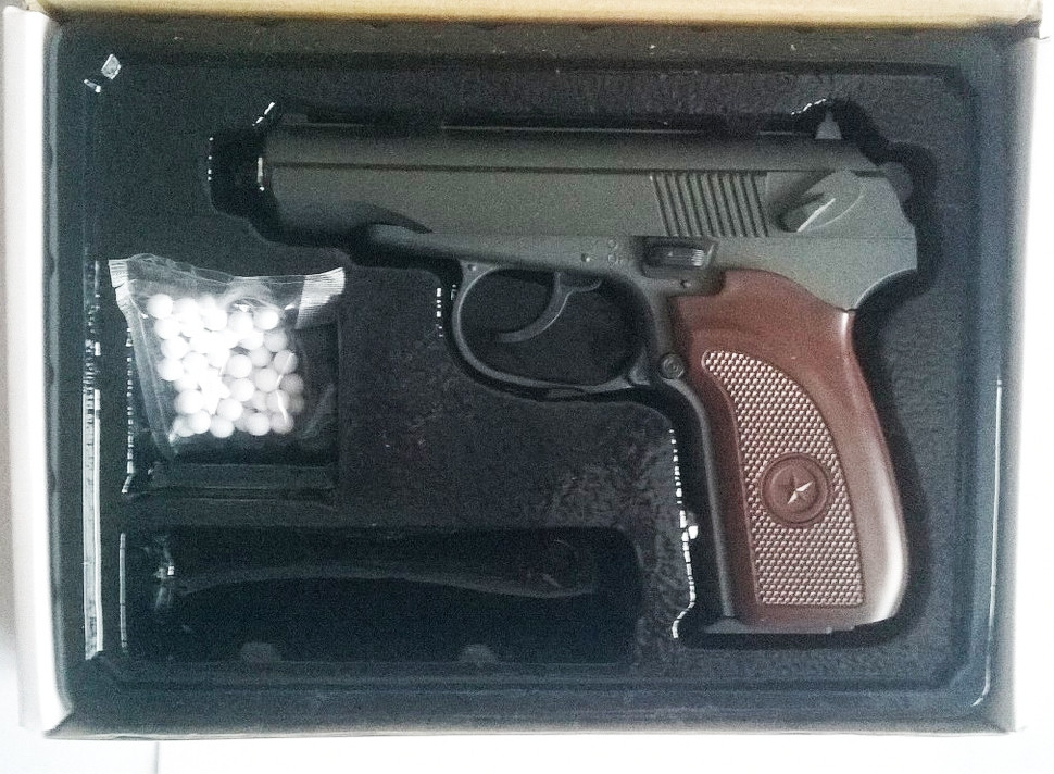 Пистолет Макарова игрушечный пневматический металлический Galaxy G.29 - фото 2 - id-p55874801