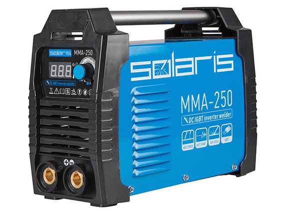 Инвертор сварочный SOLARIS MMA-250 (230В, 20-250 А, электроды диам. 1.6-5.0 мм, вес 5.0 кг), фото 2