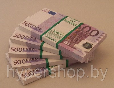 Подарок Забавная Пачка денег 500 евро - фото 1 - id-p2137860