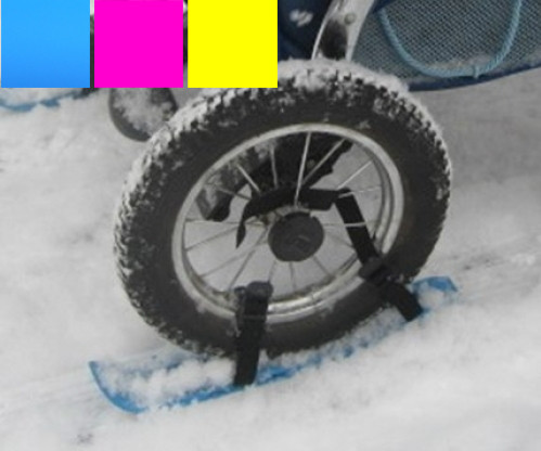 Лыжи для детской коляски (в сетке 4 шт) - фото 1 - id-p51817403