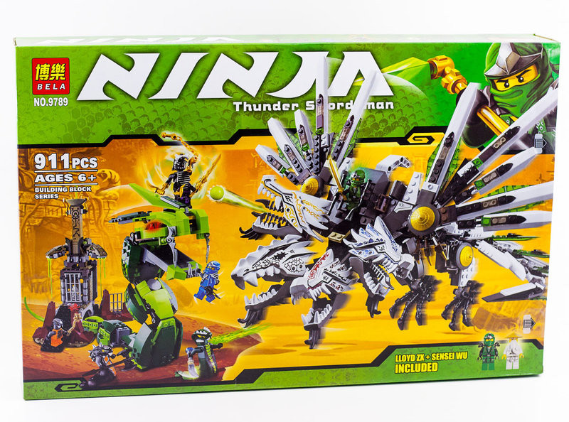 Конструктор Bela Ninja 9789 "Последняя битва" (аналог Lego Ninjago 70588) 911 деталей - фото 1 - id-p55946339