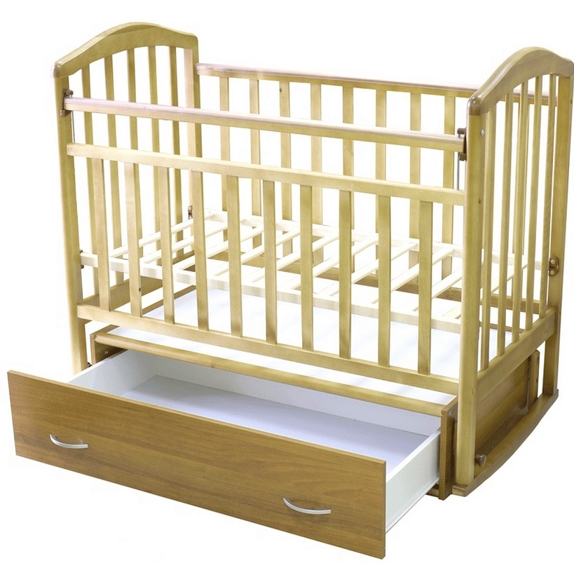 Детская кроватка Антел Алита 4 поперечный маятник с ящиком - фото 4 - id-p48005284