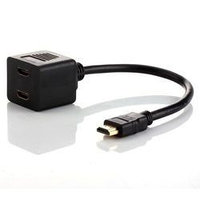 Переходник HDMI - 2хHDMI (провод) GOLD REXANT