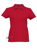 Рубашка-поло женская PASSION 170 красная  для нанесения логотипа, фото 1