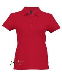 Рубашка-поло женская PASSION 170 красная  для нанесения логотипа