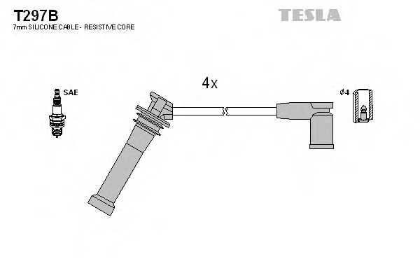 Высоковольтные провода TESLA Mazda 3/ 6 2.0i 02- - фото 1 - id-p55979734
